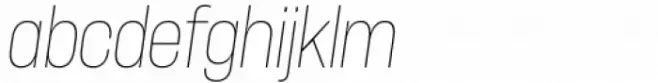 Herokid Thin Narrow Italic
