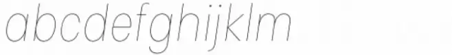 Izmir Narrow Hairline Italic