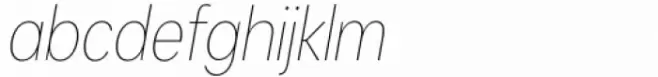 Kanyon Condensed Hairline Italic