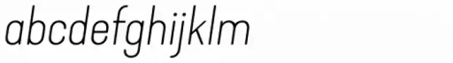 Kapra Neue Thin Expanded Italic