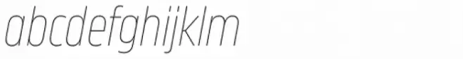 Karibu Narrow Ultra Thin Italic