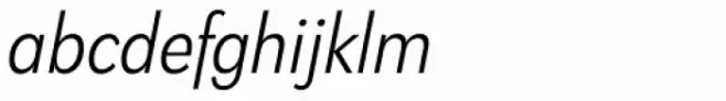 Klik Light Narrow Italic
