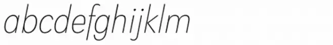 Klik Thin Narrow Italic