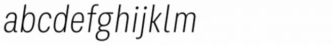 Kommon Grotesk Compressed ExtraLight Italic