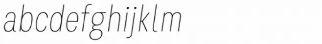 Kommon Grotesk Compressed Thin Italic