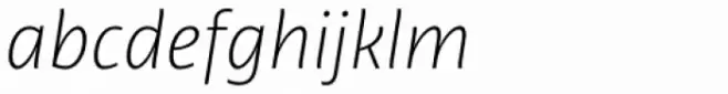Libertad Thin Italic
