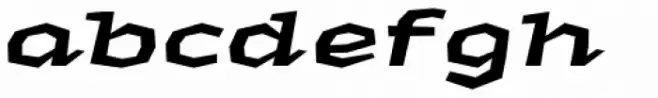 Macahe Expanded Black Italic