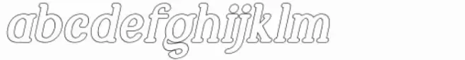 Marlyn Alt Bold Outline Italic