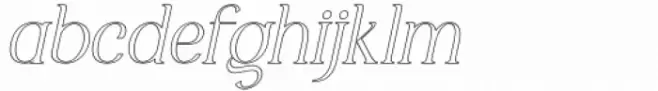 Marlyn Alt Light Outline Italic
