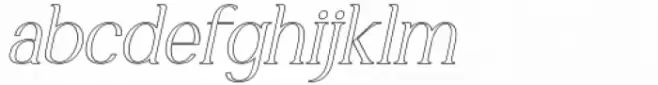 Marlyn Light Outline Italic