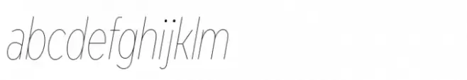 Modica Pro Condensed Hairline Italic