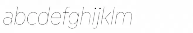 Modica Pro Narrow Hairline Italic