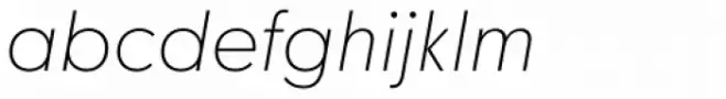 Moskau Grotesk Thin Italic