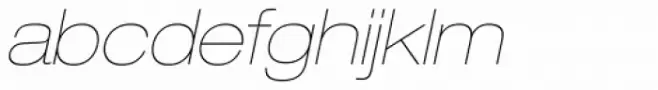 Neue Helvetica Paneuropean 23 Ultra Light Extended Oblique