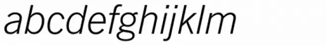 News Gothic SB Light Italic