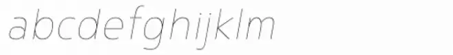 Noyh Slim Thin Italic