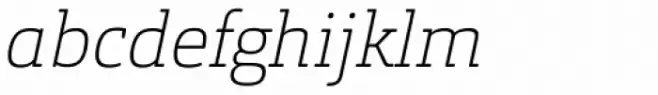 Orgon Slab Thin Italic
