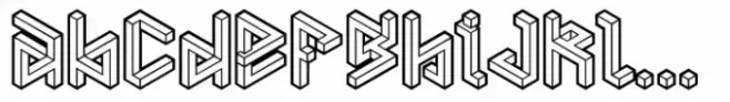 PENROSE Geometric B Outline Bold