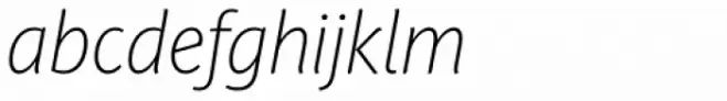 PF Adamant Sans Pro Thin Italic