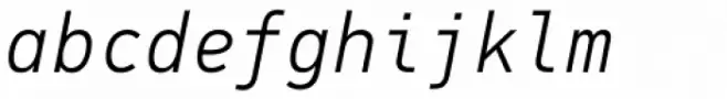 PF DIN Mono Light Italic