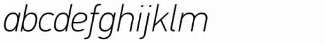 PF DIN Text Pro Thin Italic