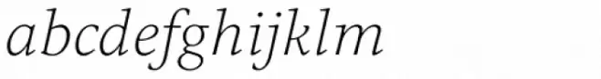 Quodlibet Serif Thin Italic