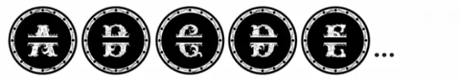 Relic Forest Island 3 Monogram circle black Simple