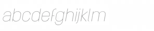 Roclette Pro Line Thin Italic