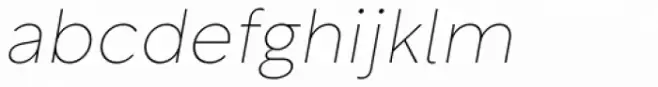 Rotunda Hairline Italic