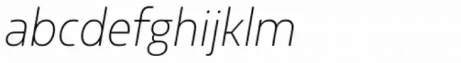 Sarun Pro Narrow Extra Light Italic
