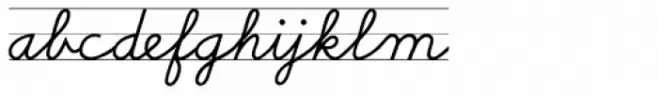 School Script Lined