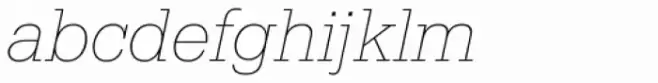 Serifa SB ExtraLight Italic