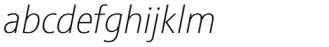 Sinova Std Thin Italic