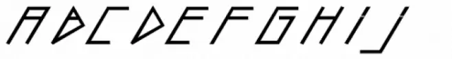 Slanted ITALIC shift Black