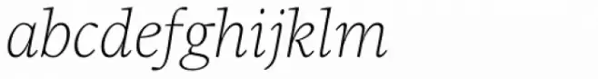 Sole Serif Hairline Italic
