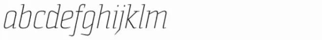 Sommet Serif Thin Italic