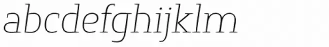 Springsteel Serif Thin Italic