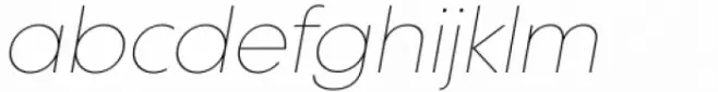 Supera Gothic Thin Italic