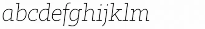 Tabac Slab Thin Italic
