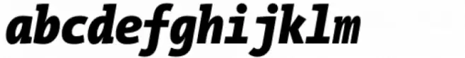 TheMix Mono Condensed Black Italic