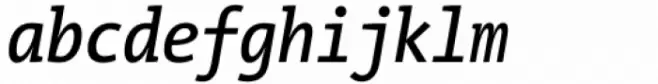 TheMix Mono Condensed SemiBold Italic