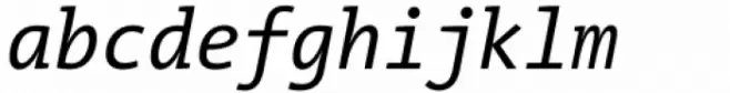TheMix Mono SemiCondensed Regular Italic