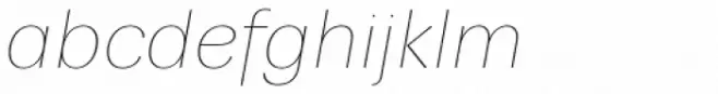 Trivia Sans Hairline Italic