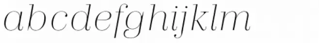 Trivia Serif Hairline Italic