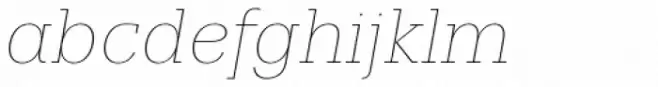 Trivia Slab Hairline Italic