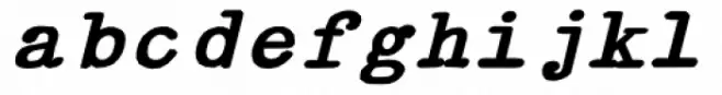 Typewriter Revo Bold Italic
