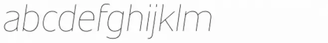 Unitext Hairline Italic