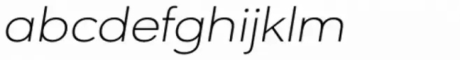 URW Geometric Extended Extra Light Oblique