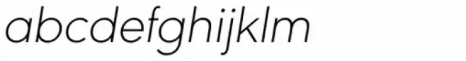 URW Geometric ExtraLight Oblique