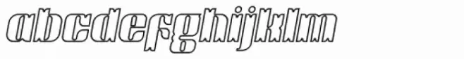 Victorina Black Outline Italic